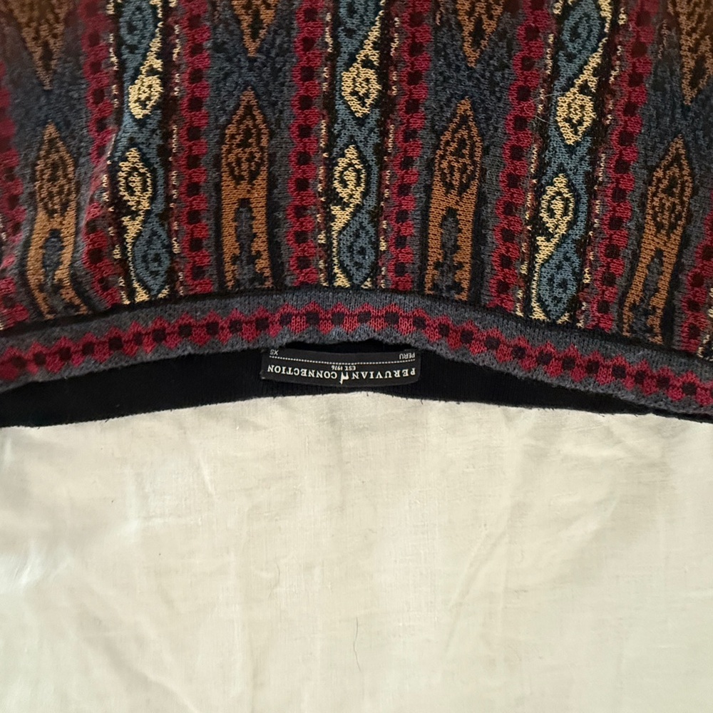 Peruvian Connection Ethnic-Pattern Maxi Skirt in Red, Blue, Gold - Picture 9 of 10